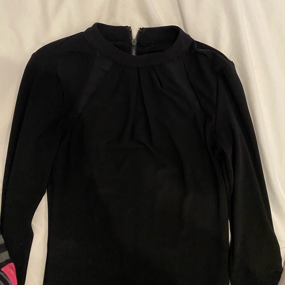 Long black Alice + Olivia midi dress